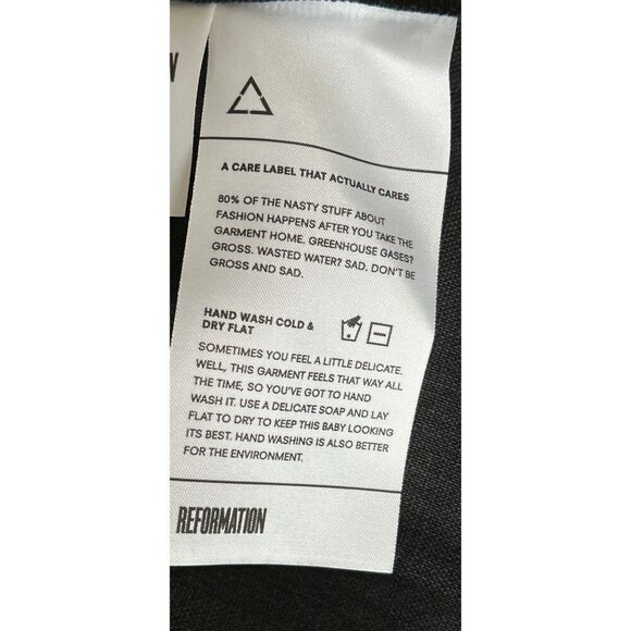 REFORMATION Linen Dress Halter Tie-Front Sleeveless Midi A-Line Size Med - Picture 7 of 11